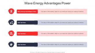 Wave Energy Advantages Power In Powerpoint And Google Slides Cpb