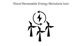 Wave Renewable Energy Monotone Icon In Powerpoint Pptx Png And Editable Eps Format