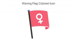 Waving Flag Colored Icon In Powerpoint Pptx Png And Editable Eps Format
