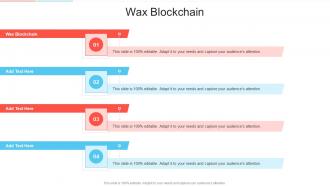 Wax Blockchain In Powerpoint And Google Slides Cpb