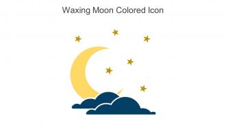 Waxing Moon Colored Icon In Powerpoint Pptx Png And Editable Eps Format
