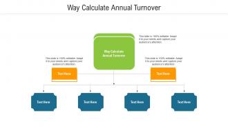 Way calculate annual turnover ppt powerpoint presentation infographics maker cpb