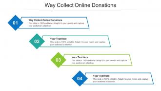 Way Collect Online Donations Ppt Powerpoint Presentation Infographics Cpb