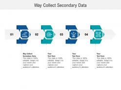Way collect secondary data ppt powerpoint presentation styles gallery cpb