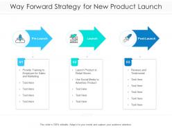 Way forward strategy for new product launch