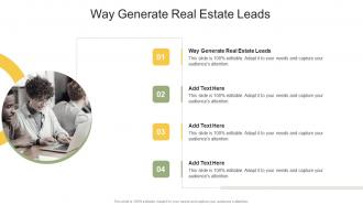 Way Generate Real Estate Leads In Powerpoint And Google Slides Cpb