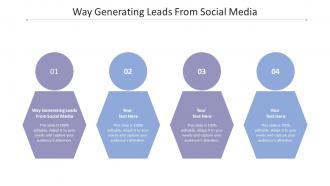 Way generating leads from social media ppt powerpoint presentation layouts cpb