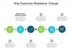 Way overcome resistance change ppt powerpoint presentation model designs cpb