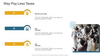 Way Pay Less Taxes In Powerpoint And Google Slides Cpb