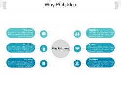 Way pitch idea ppt powerpoint presentation model outline cpb