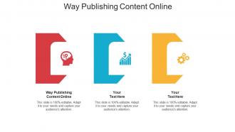 Way publishing content online ppt powerpoint presentation file deck cpb