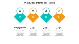 Ways accountants tax return ppt powerpoint presentation portfolio portrait cpb