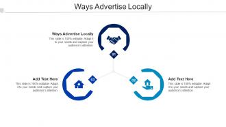 Ways Advertise Locally Ppt Powerpoint Presentation Infographics Model Cpb