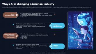 Ways Ai Is Changing Education Industry Chatgpt Revolutionizing The Education Sector ChatGPT SS
