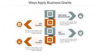 Ways Apply Business Grants In Powerpoint And Google Slides Cpb