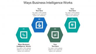 Ways business intelligence works ppt powerpoint presentation infographic template elements cpb