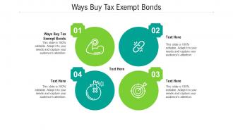 Ways buy tax exempt bonds ppt powerpoint presentation ideas slide portrait cpb
