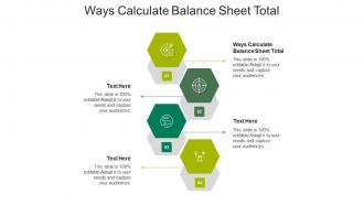 Ways calculate balance sheet total ppt powerpoint presentation styles templates cpb
