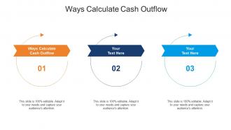 Ways calculate cash outflow ppt powerpoint presentation pictures show cpb