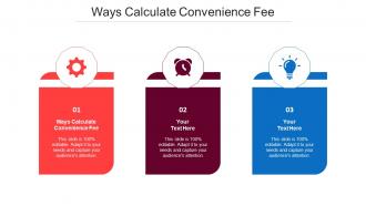 Ways Calculate Convenience Fee Ppt Powerpoint Presentation Icon Master Slide Cpb