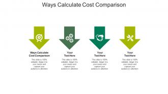 Ways calculate cost comparison ppt powerpoint presentation outline master slide cpb