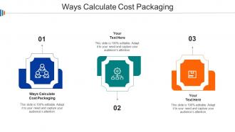 Ways Calculate Cost Packaging Ppt Powerpoint Presentation Summary Outline Cpb