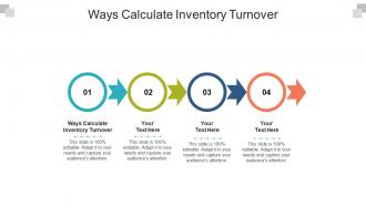 Ways calculate inventory turnover ppt powerpoint presentation layouts inspiration cpb