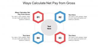 Ways calculate net pay from gross ppt powerpoint presentation styles guidelines cpb