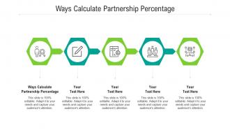 Ways calculate partnership percentage ppt powerpoint presentation icon picture cpb