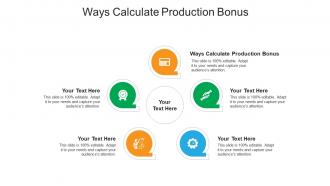 Ways calculate production bonus ppt powerpoint presentation files cpb
