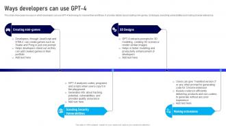 Ways Can Use Gpt 4 How Is Gpt4 Different From Gpt3 ChatGPT SS V