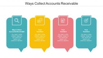 Ways Collect Accounts Receivable Ppt Powerpoint Presentation Inspiration Demonstration Cpb