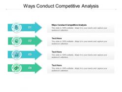 Ways conduct competitive analysis ppt powerpoint presentation examples cpb