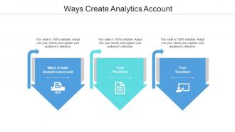 Ways create analytics account ppt powerpoint presentation inspiration summary cpb