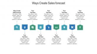 Ways create sales forecast ppt powerpoint presentation inspiration file formats cpb
