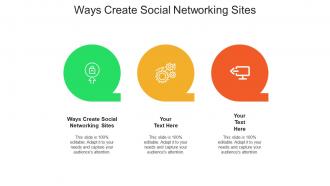 Ways create social networking sites ppt powerpoint presentation file tips cpb