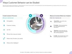 Ways customer behavior can be studied ppt powerpoint presentation gallery smartart