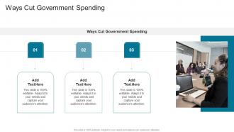 Ways Cut Government Spending In Powerpoint And Google Slides Cpb