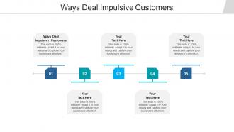 Ways deal impulsive customers ppt powerpoint presentation ideas professional cpb