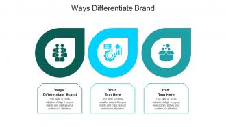 Ways differentiate brand ppt powerpoint presentation file files cpb