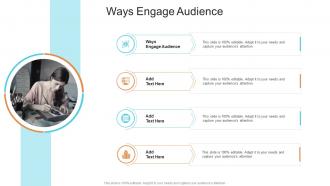 Ways Engage Audience In Powerpoint And Google Slides Cpb