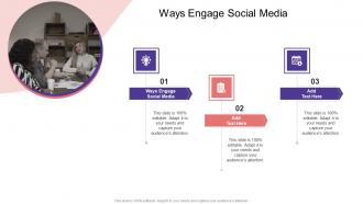 Ways Engage Social Media In Powerpoint And Google Slides Cpb