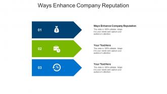 Ways enhance company reputation ppt powerpoint presentation inspiration graphics download cpb