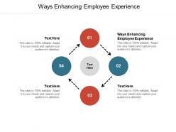 Ways enhancing employee experience ppt powerpoint presentation icon design templates cpb