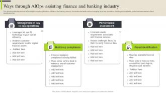 Ways Finance And Banking Industry Analyzing Aiops Platform Market And Use Cases By Industries AI SS
