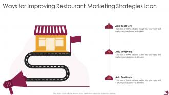 Ways For Improving Restaurant Marketing Strategies Icon