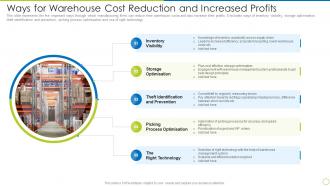 Ways For Warehouse Cost Reduction And Increased Profits