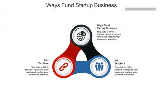 Ways Fund Startup Business In Powerpoint And Google Slides
