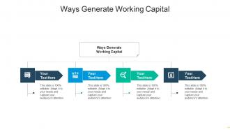 Ways generate working capital ppt powerpoint presentation inspiration cpb