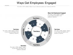 Ways get employees engaged ppt powerpoint presentation layouts topics cpb